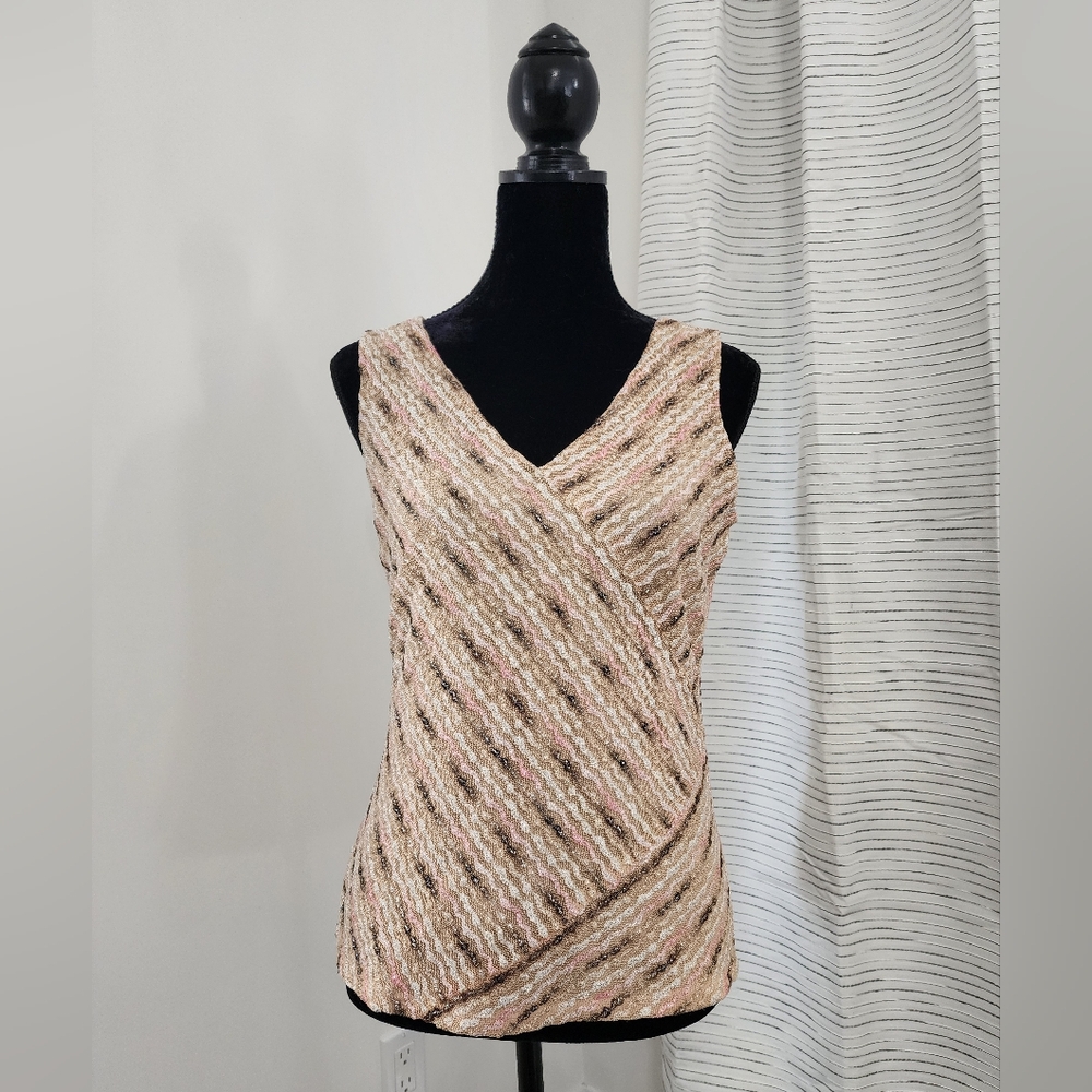 Alfani Textured Sleeveless Top